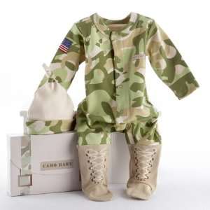 Big Dreamzzz Baby Camo Two Piece Layette Set in Backpack Gift Box 