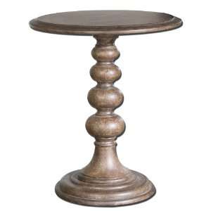   26 Tinnyse, Accent Table Warm Chestnut Undertones With Warm Tones