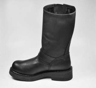   Conductor Motorcycle Black Leather Boots MEDIUM WIDTH 91135  