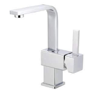   Faucet with Push Up Pop Up and Metal Lever Handles