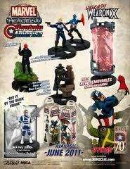 Captain America C2U1 Set + Brick Figure Heroclix x1  