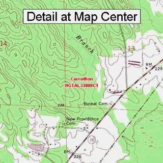   Map   Carrollton, Alabama (Folded/Waterproof)