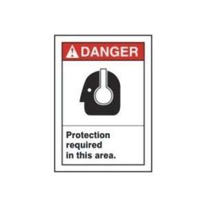  DANGER HEARING PROTECTION REQUIRED IN THIS AREA (W/GRAPHIC 