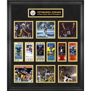 Pittsburgh Steelers Framed Ticket Collage  Details Super Bowl Ticket 