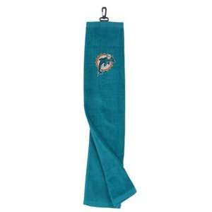  Miami Dolphins Velour Embroidered Golf Bag Hand Towel 
