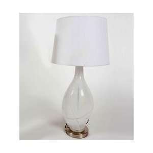  Coastal white glass lamp