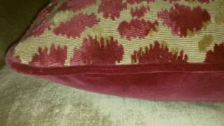 Brunschwig & Fils Velvet Fabric Custom Designer Throw Pillows Red New 