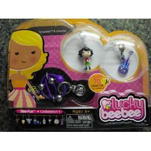   Lucky Bee Bee Charming Bracelet & Charms (Girl & Guitar) Toys & Games