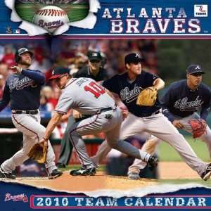 Atlanta Braves 2010 12x12 Team Wall Calendar  Sports 