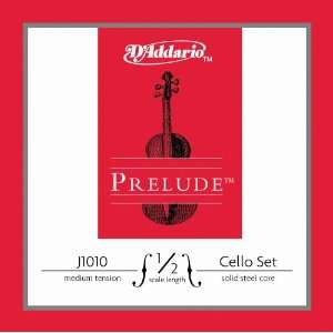  10 Prelude Cello 1/2 Scale Medium Tension Sets Musical 