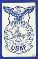 USAF AIR FORCE FIRE PROTECTION BADGE MILITARY DECAL  
