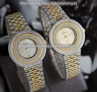 Luxury Ladys Women Girl Reticulation Quart Wrist Watch  