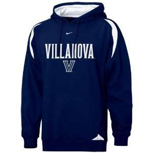  Nike Villanova Wildcats Navy Blue Pass Rush Hoody Sweatshirt 