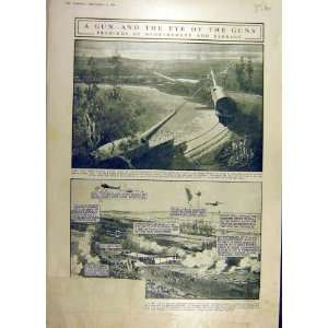  1916 Gun Barrage Naval Weapon War Ww1 Sketch Print