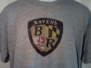 Baltimore RAVENS 1990s Alternate Shield Logo NFL Football T Shirt XX 