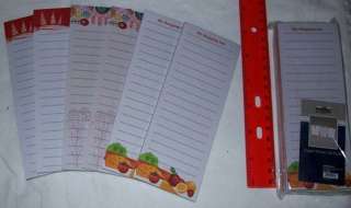 Super Value Magnetic Shopping List Pads 6 Pads 5093  
