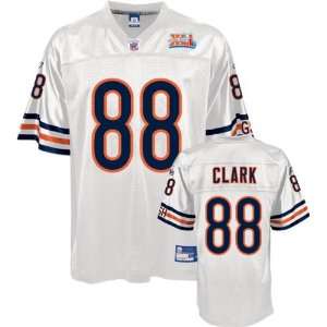 Desmond Clark Chicago Bears White Super Bowl XLI Jersey  