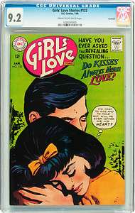 GIRLS LOVE STORIES #132 CGC NM 9.2   Stunning cover   MONKEES TOO 