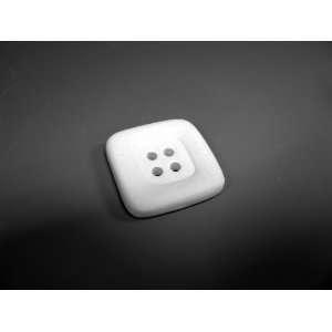   bisque unpainted bi5114 rounded square button 1 x 1 x 3/16 Thick