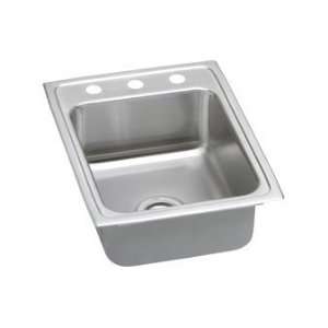   17 X 22 3 Hole 1 Bowl Stainless Steel Sink Pacemaker