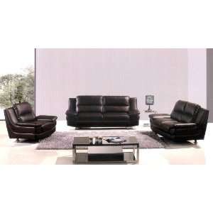    3pc Contemporary Modern Leather Sofa Set #AM 768 DC
