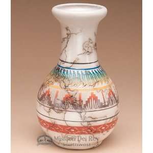    Native American Navajo Etched Vase 7 (p200)