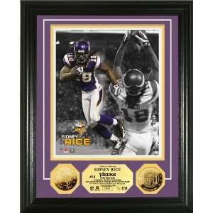  Sidney Rice 24KT Gold Coin Photo Mint