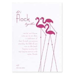Pink Flamingos Invitations