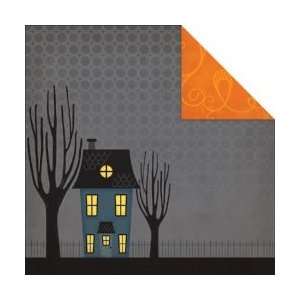  Paper Company Monster Mash Double Sided Paper 12X12 Haunted House 