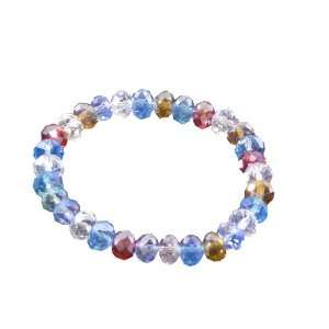  Round Multicolour Crystals Bracelet Stretchable Stylish 
