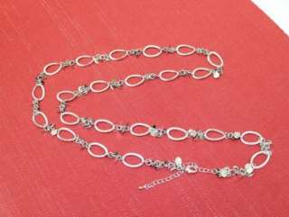 Lia Sophia Gala Silver Necklace / Belt 34 37 NIB NEW  