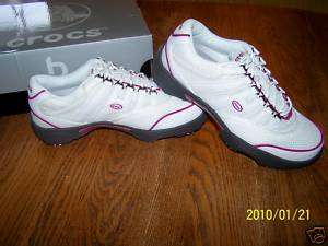 Crocs Womens AC3 Golf Shoes White 7 7.5 9 Comfortable  