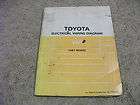 1987 Toyota VAN Electric Wiring Diagrams Service Manual
