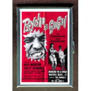  PSYCHO A GO GO 65 POSTER PUNK ID CIGARETTE CASE WALLET 