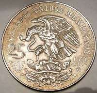SUMMER OLYMPICS XIX Mexico City 1968 Huge SILVER Mexican Coin Eagle 