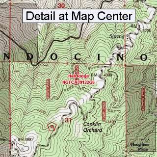  USGS Topographic Quadrangle Map   Hall Ridge, California 