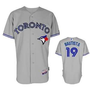  Toronto Blue Jays Jersey#19 Jose Bautista Gray Baseball 