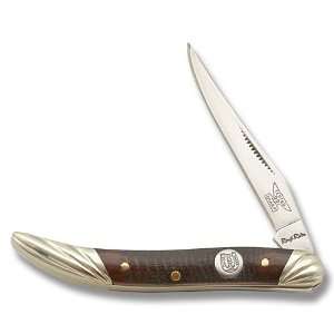 Rough Rider Knives 477 Baby Toothpick Pocket Knife with Brown Sawcut 
