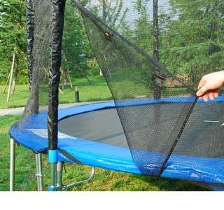 NEW 10 FT Trampoline Enclosure Round Safety Netting Fence With Poles 