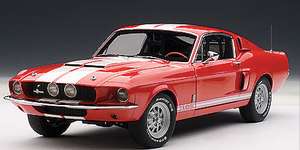 Autoart Shelby Mustang GT500 1967 Red White Stripes 118 72906 NIB 