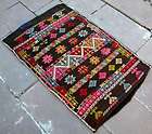 Hand made Mexican kilim blanket; rug 2 x 4.3 1940  