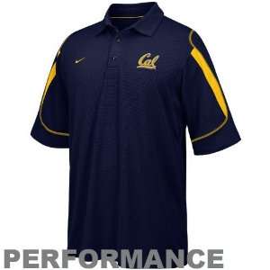  Nike Cal Golden Bears Navy Blue Stiff Arm Polo