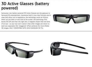 Pair Samsung 3D TV Battery  Operated Glasses SSG 2100AB FREE 