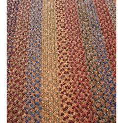   Alexa Cotton Fabric Braided Copper Lodge Rug (5 x 8)  