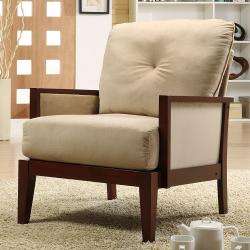 Caney Brown Microfiber Accent Chair  