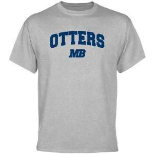  NCAA Cal State Monterey Bay Otters Ash Logo Arch T shirt 