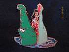 Disney Peter Pan Alligator Tic Toc and Captain Hook Pin Hinged