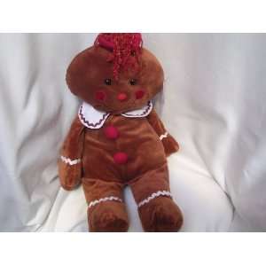 Gingerbread Boy Christmas Plush Toy JUMBO 21 Collectible