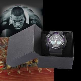 New OHSEN Mens Analog Digital Quartz Sport Wrist Watch Black Fashion 