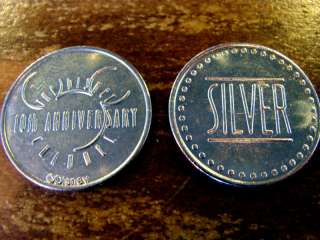 Disney 10th Anniversary Silver Channel Token Coin NM  